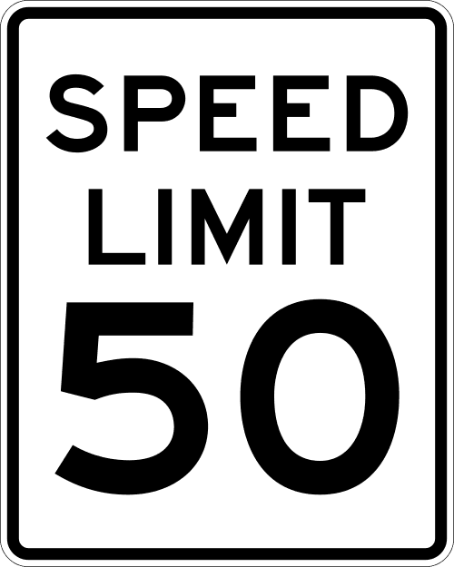 Sign referenced by the question: You pass the sign shown while driving in heavy rain. How should you read the number on it?