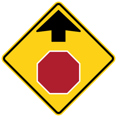 Sign referenced by the question: On an open stretch of road you pass the sign shown. What is it warning you about?