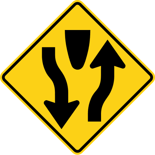 Sign referenced by the question: A passenger asks about the sign you just passed on the highway. How would you explain it?