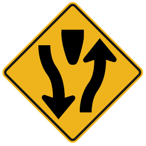 Sign referenced by the question: This sign means: