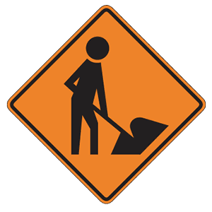 Sign referenced by the question: This sign means that: